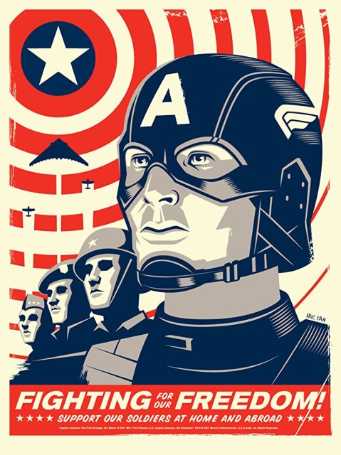 Captain America : First Avenger - Photos et affiches. 9 Affiche Poster Captain America First Avenger Disney marvel