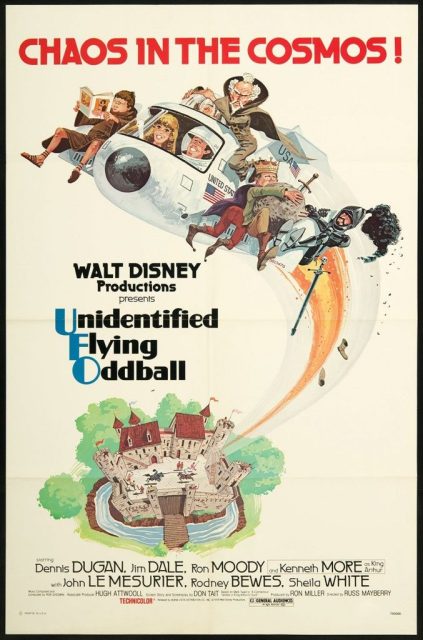 Affiche Poster cosmonaute roi arthur Unidentified Flying Oddball Spaceman king disney