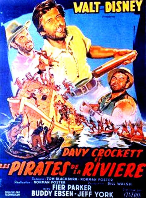 Affiche Poster davy crockett pirate rivière river disney
