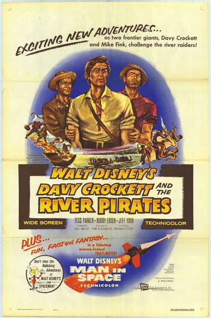 Affiche Poster davy crockett pirate rivière river disney