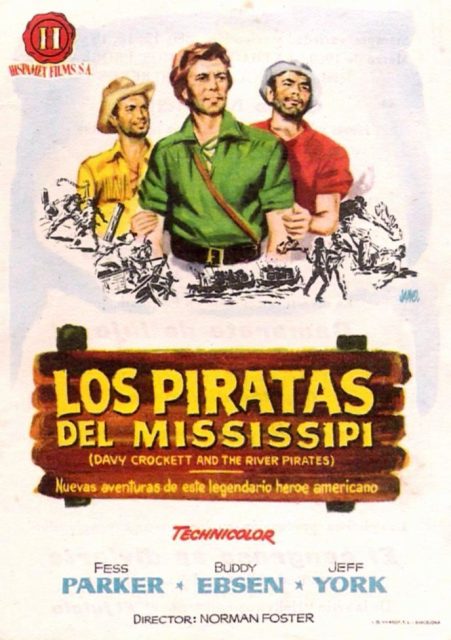 Affiche Poster davy crockett pirate rivière river disney