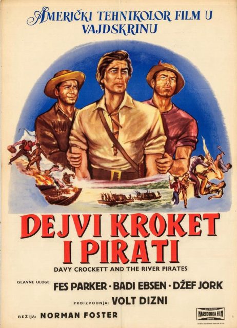 Affiche Poster davy crockett pirate rivière river disney