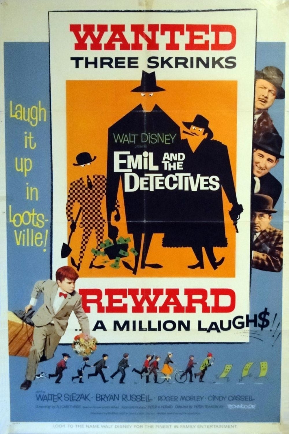 Affiche Poster émile détectives disney