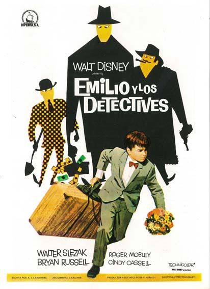 Affiche Poster émile détectives disney