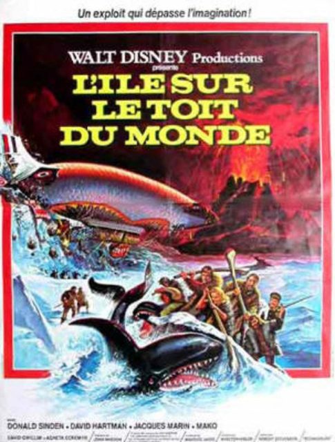 Affiche Poster île toit monde island top world disney