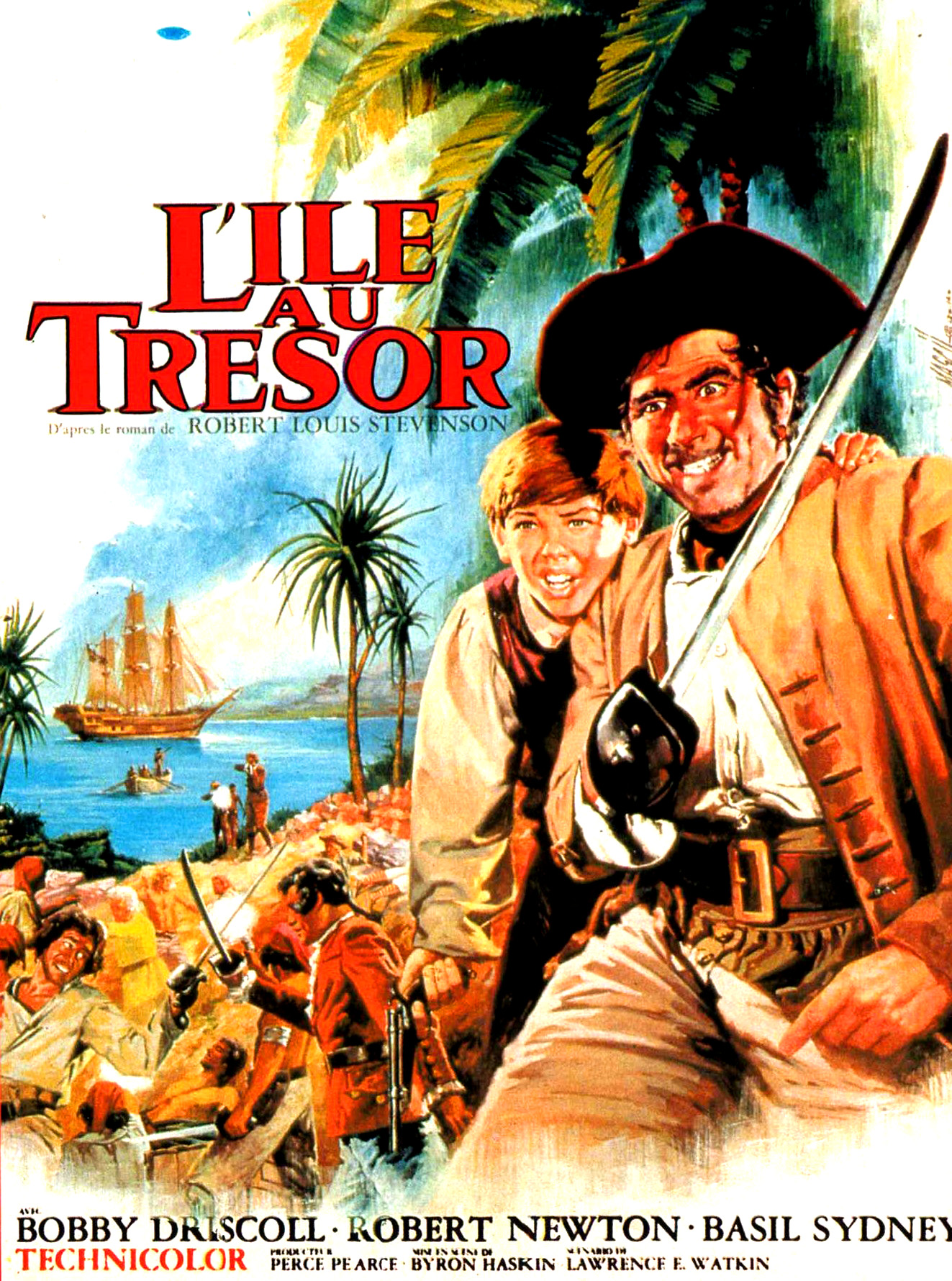 Affiche Poster île trésor treasure island disney