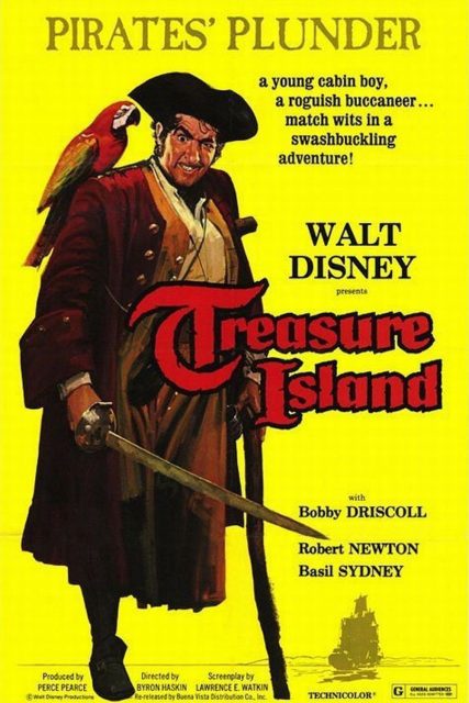 Affiche Poster île trésor treasure island disney