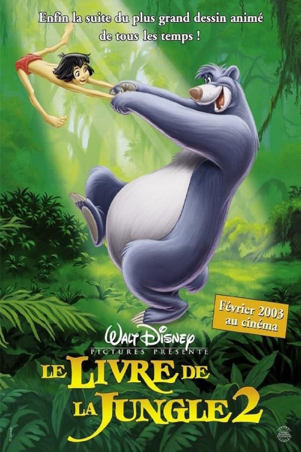 affiche poster livre jungle book 2 disney