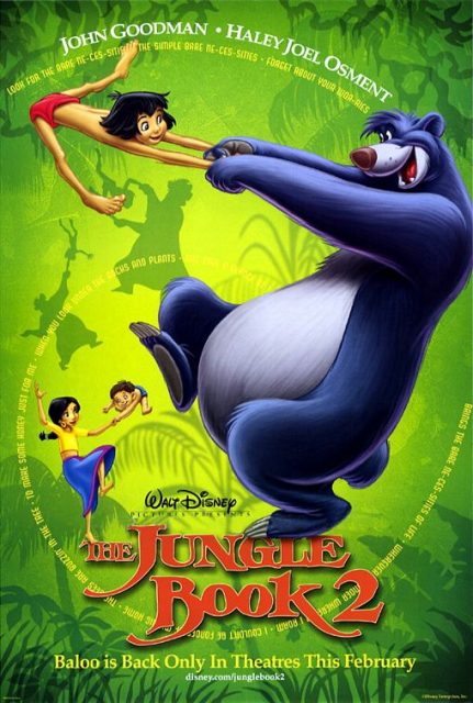 affiche poster livre jungle book 2 disney
