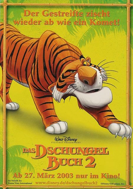 affiche poster livre jungle book 2 disney