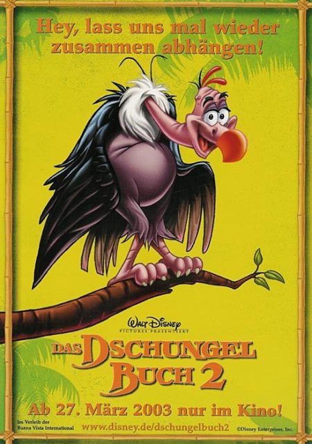 affiche poster livre jungle book 2 disney
