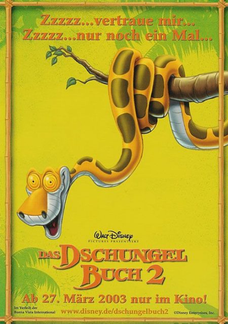affiche poster livre jungle book 2 disney