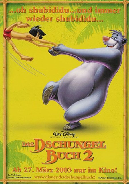 affiche poster livre jungle book 2 disney