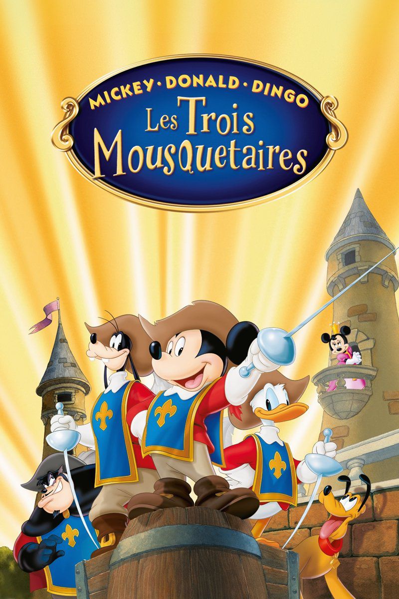 affiche poster Mickey Donald Goofy dingo trois mousquetaires Three Musketeers disney