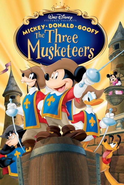 affiche poster Mickey Donald Goofy dingo trois mousquetaires Three Musketeers disney