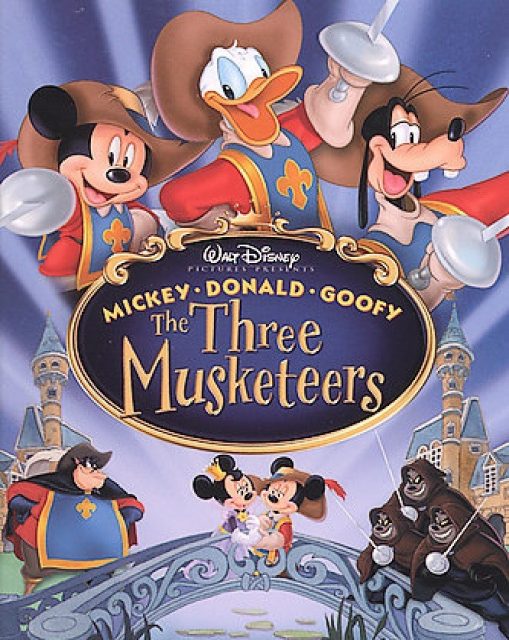 affiche poster Mickey Donald Goofy dingo trois mousquetaires Three Musketeers disney