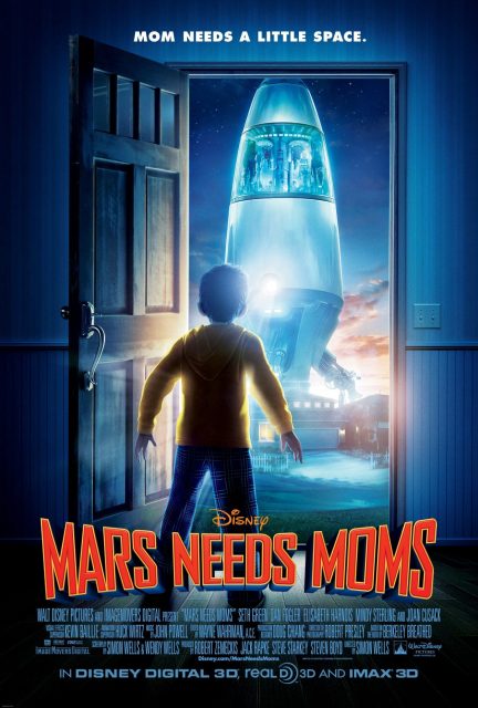 Milo sur Mars - Photos et affiches. 3 Affiche Poster Milo mars needs moms disney