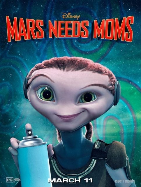 Milo sur Mars - Photos et affiches. 4 Affiche Poster Milo mars needs moms disney