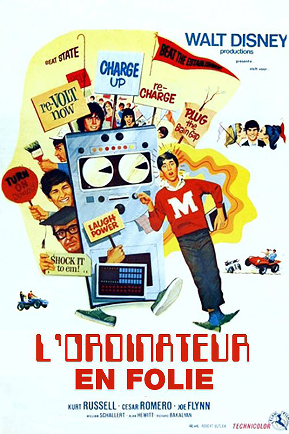 Affiche Poster ordinateur folie Computer Wore Tennis Shoes disney