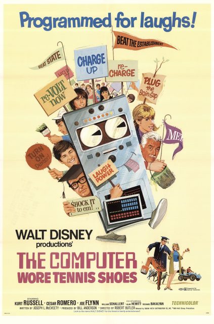 Affiche Poster ordinateur folie Computer Wore Tennis Shoes disney