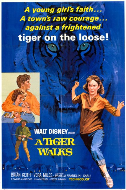 Affiche Poster pas tigre tiger walks disney