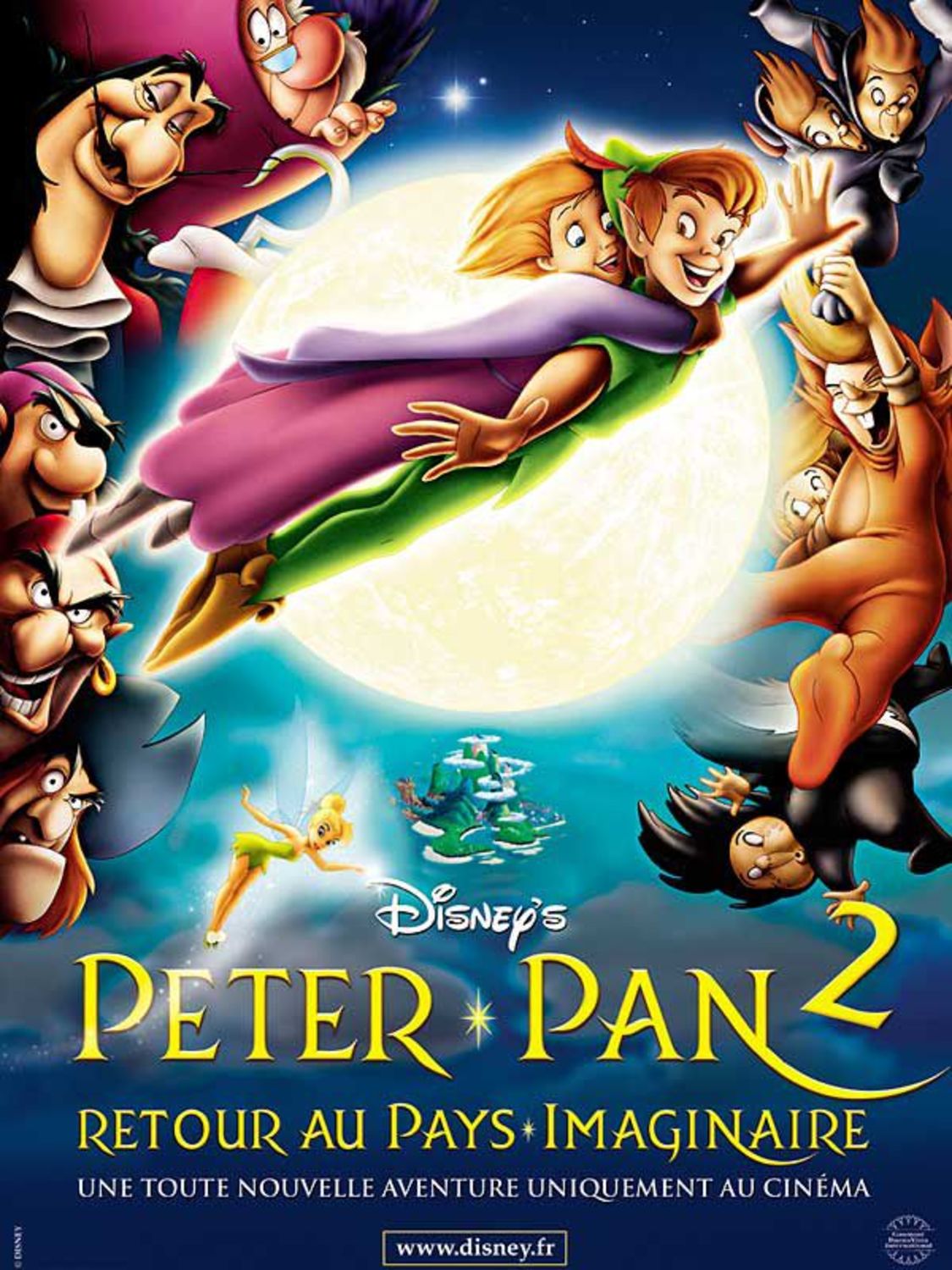 affiche poster peter pan 2 retour return pays imaginaire never land disney