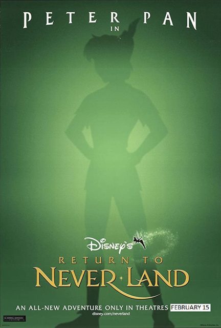 affiche poster peter pan 2 retour return pays imaginaire never land disney