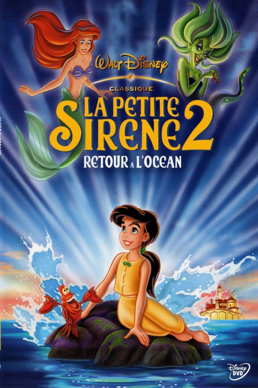 Affiche Poster petite sirène 2 retour océan little mermaid return sea disney disneytoon