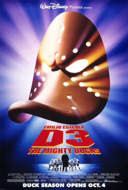 Affiche Poster petits champions 3 mighty ducks disney