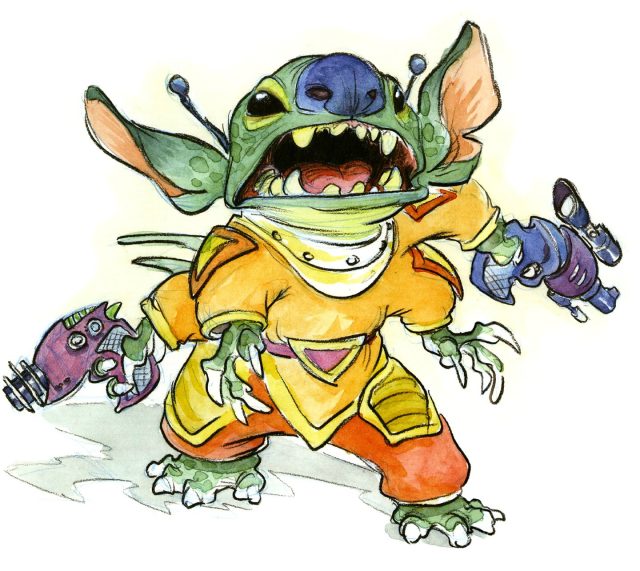 Lilo & Stitch - Photos et affiches. 65 Artwork Concept art Lilo & Stitch Disney