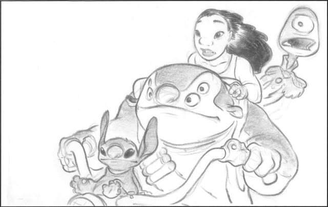 Lilo & Stitch - Photos et affiches. 69 Artwork Concept art Lilo & Stitch Disney