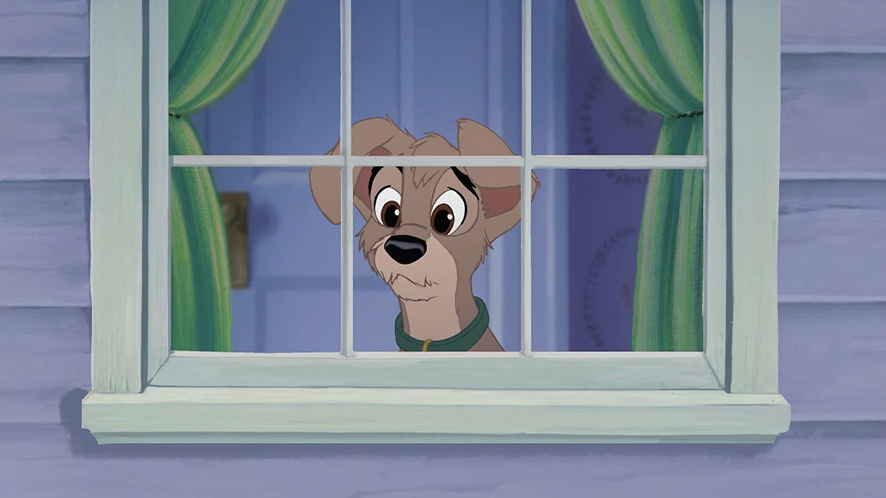 image belle clochard lady tramp 2 appel rue scamp adventure disney