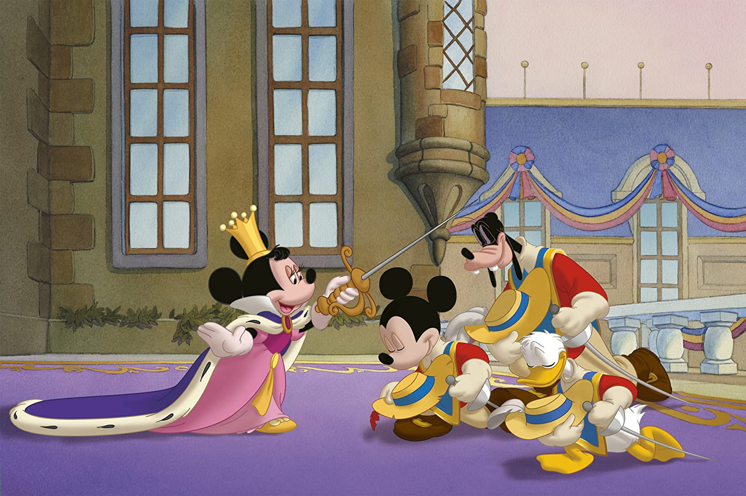 image Mickey Donald Goofy dingo trois mousquetaires Three Musketeers disney