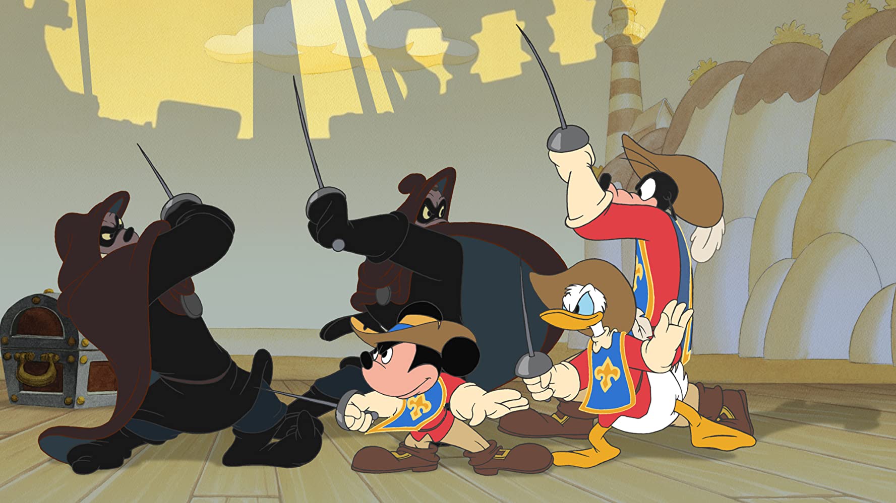 image Mickey Donald Goofy dingo trois mousquetaires Three Musketeers disney