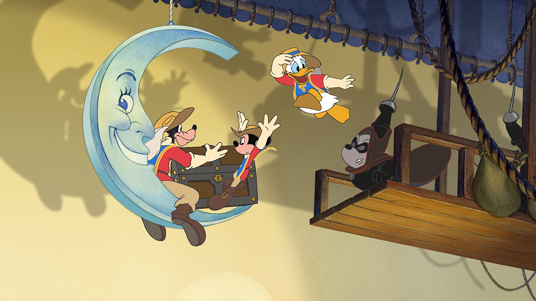 image Mickey Donald Goofy dingo trois mousquetaires Three Musketeers disney