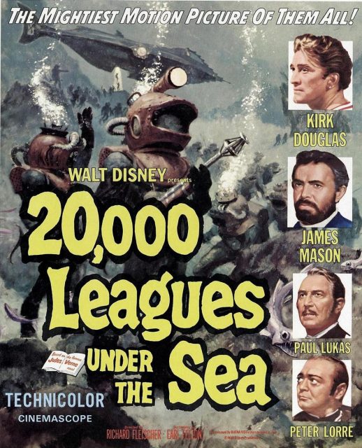20 000 lieues sous les mers - Photos et affiches. 4 Affiche Poster 20 000 lieues sous mers leagues under sea disney