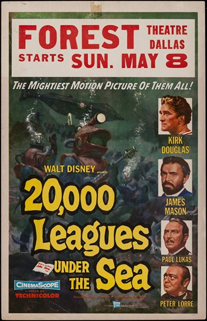 20 000 lieues sous les mers - Photos et affiches. 6 Affiche Poster 20 000 lieues sous mers leagues under sea disney
