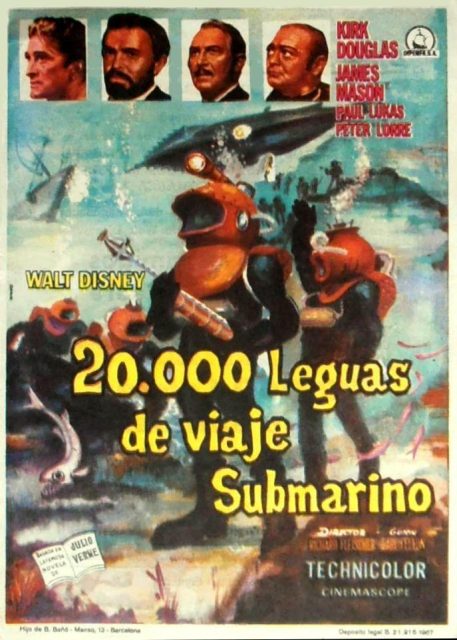 20 000 lieues sous les mers - Photos et affiches. 8 Affiche Poster 20 000 lieues sous mers leagues under sea disney