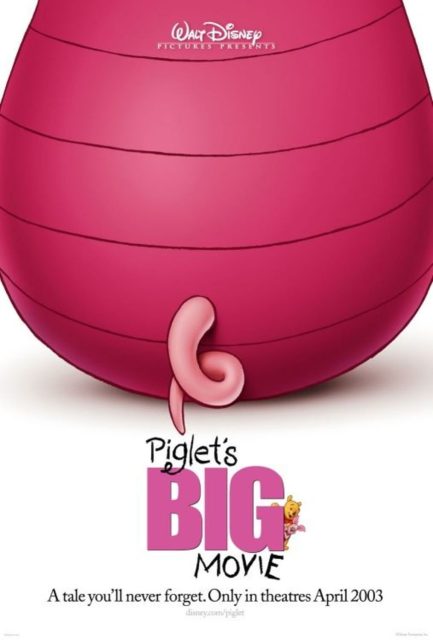 affiche aventures porcinet piglet big movie disney