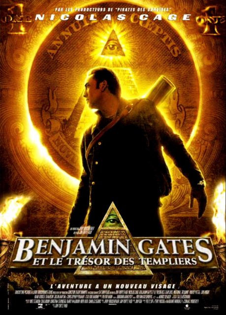 Benjamin Gates et le Trésor des Templiers - Streaming. 1 Affiche Poster Benjamin Gates trésor templiers National Treasure Disney