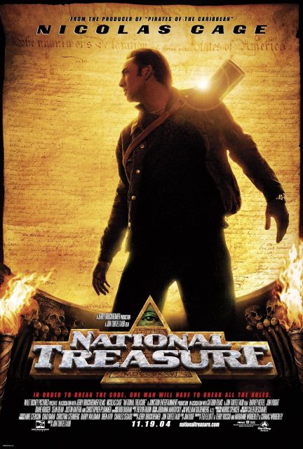 Affiche Poster Benjamin Gates trésor templiers National Treasure Disney
