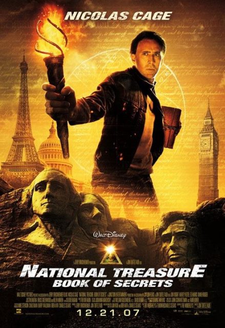 Affiche Poster Benjamin Gates Livre secret book National Treasure Disney