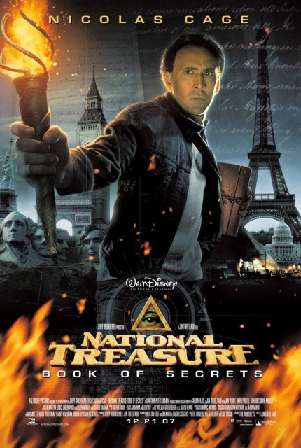 Affiche Poster Benjamin Gates Livre secret book National Treasure Disney