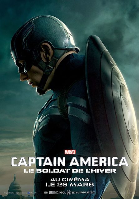 Captain America : le soldat de l'hiver - Photos et affiches. 2 Affiche Poster Captain America Soldat Hiver Winter Soldier Disney Marvel