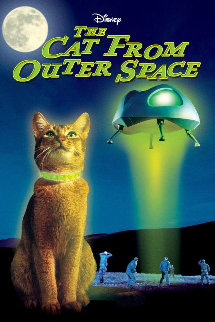 Affiche Poster chat vient espace cat outer space disney