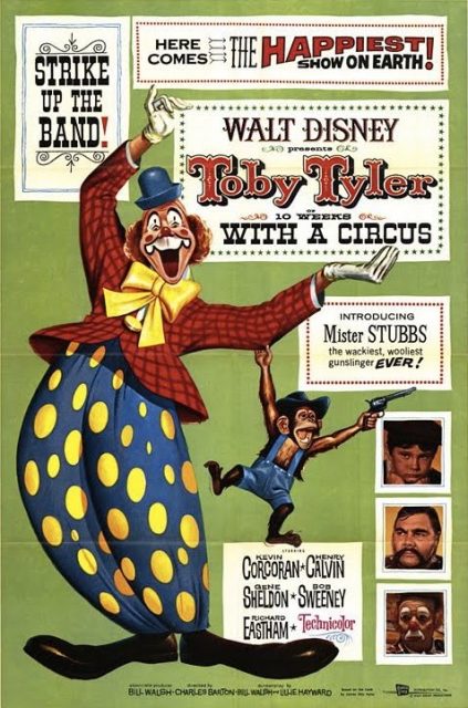 Affiche Poster clown enfant toby tyler disney