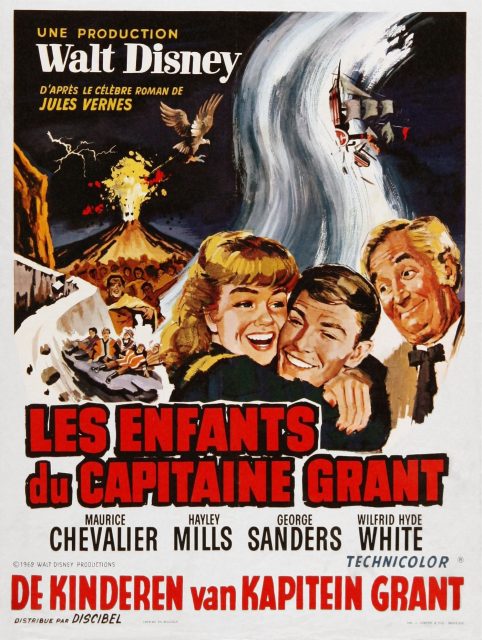 Affiche poster enfants capitaine grant search Castaways disney