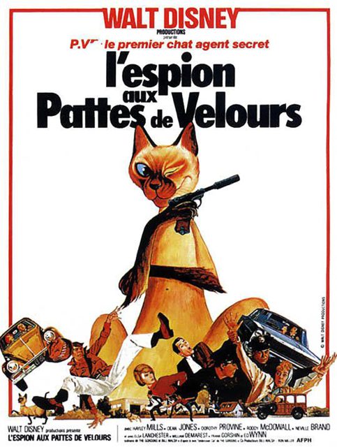 Affiche Poster espion pattes velours darn cat disney