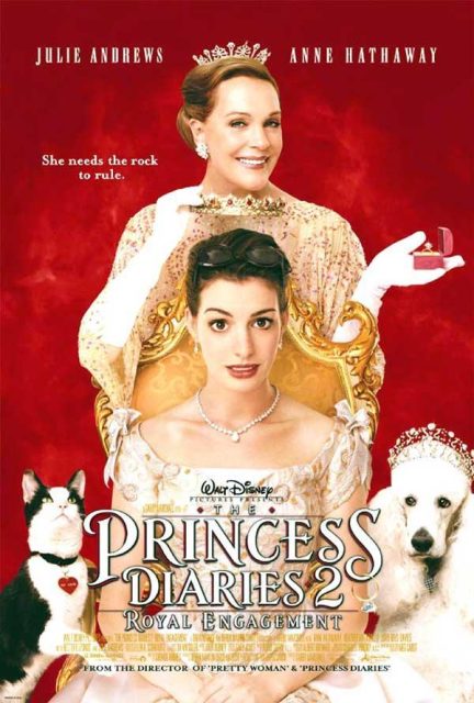 Affiche Poster de Un mariage de princesse Princess Diaries 2 : Royal Engagement avec Anne Hathaway Julie Andrews et Chris Pine 2004