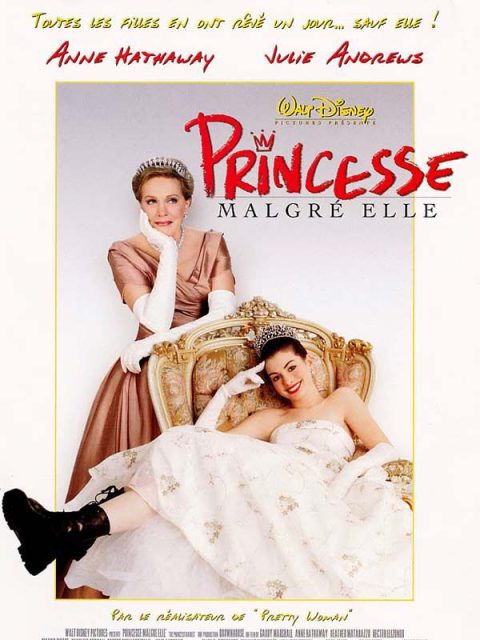 Affiche Poster de Princesse malgré elle Princess Diaries avec Anne Hathaway et Julie Andrews 2001